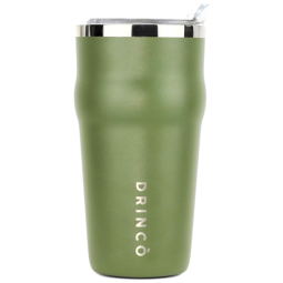 Copo Térmico 600 mL para Cerveja, Café com Isolamento a Vácuo, DRINCO, Verde