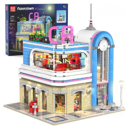 Kit de Construção Restaurante Califórnia com 2078 Peças para 8 Anos ou mais, KAREI, Azul