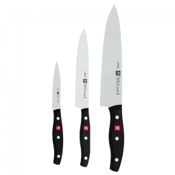 Conjunto de Facas Alemãs ZWILLING Twin Signature 3 Peças, Ultra Afiadas, Fabricadas em Fábrica Alemã Própria com Aço de Fórmula Especial