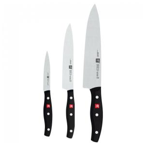 Conjunto de Facas Alemãs ZWILLING Twin Signature 3 Peças, Ultra Afiadas, Fabricadas em Fábrica Alemã Própria com Aço de Fórmula Especial