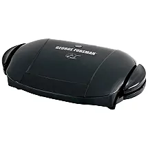 Grill, 110v, BRAND GEORGE FOREMAN GRP0004B, Preto