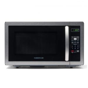 Micro Ondas de Bancada em Aço Inoxidável 31L com 6 Programas e Trava para Crianças, 110V 1000W, Farberware, Prata