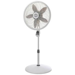 Ventilador Pedestal com Controle Remoto e 3 Velocidades, 110V 18W, Lasko, Branco