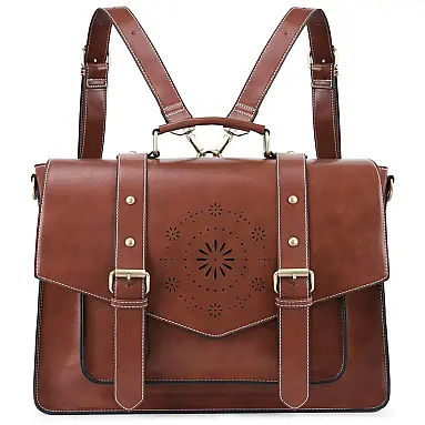 ECOSUSI Bolsa, Pasta de Couro