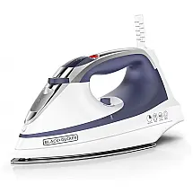 Ferro de Passar a Vapor em Aço Inoxidável com Anti Gotejamento, 110V, Black Decker IR1070S, Azul