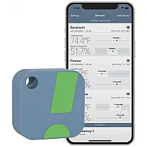 Sensor de Temperatura e Umidade SensorPush HT1 Azul Smart Bluetooth com App de Monitoramento