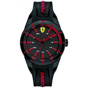 Relógio Masculino de Quartzo e Aço Inoxidável, FERRARI 0840004, Preto