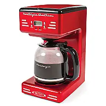 Cafeteira Elétrica Programável Retro 12 Xícom, 110v, NOSTALGIA RCOF120, Vermelho