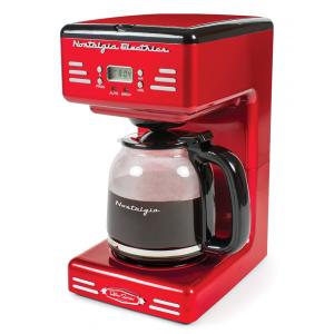 Cafeteira Elétrica Programável Retro 12 Xícom, 110v, NOSTALGIA RCOF120, Vermelho