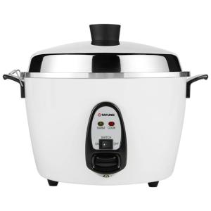 TAC 10G Panela de Arroz Elétrica 2.4L Multifuncional com Desligamento Automático, 110v, TATUNG TAC10GSF, Branco