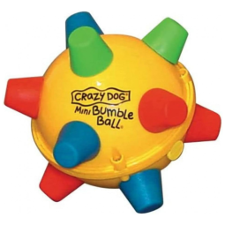Brinquedo Retro Interativo Bumble Ball para Cães de Pequeno a Médio Porte, CARDINAL LABORATORIES 98214, Amarelo