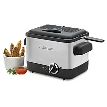 Fritadeira Elétrica 1.1L em Aço Inoxidável, 1000W 110V, Cuisinart CDF100, Prata