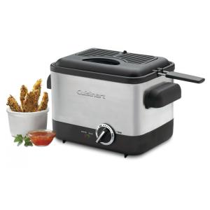 Fritadeira Elétrica 1.1L em Aço Inoxidável, 1000W 110V, Cuisinart CDF100, Prata
