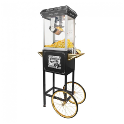 Pipoqueira Elétrica Portátil 11kg em Aço Inoxidável, 110v, FUNTIME FT862CB, Preto