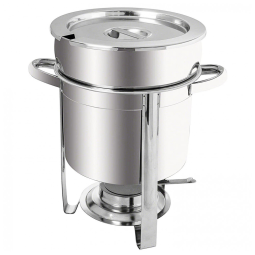 Rechaud Redondo 11L Aquecedor de Sopa em Aço Inoxidável, Tiger Chef