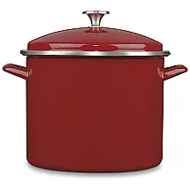 Caldeirão com Tampa 12 Litros em Aço Esmaltado, Cuisinart EOS126 28R, Vermelho