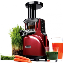 Espremedor silencioso, vermelho, pacote especial com coador em branco coador de smoothie pincel de bico, KUVINGS 940SCR