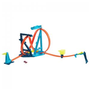 Conjunto de pistas para carros de brinquedo Hot Wheels. Conjunto de jogos Infinity Loop Kit com carro em escala 1:64