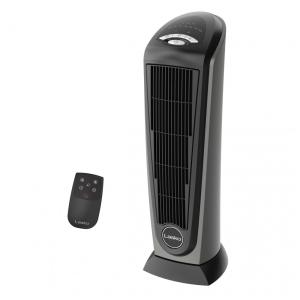 Aquecedor Elétrico Cerâmico, com Controle Remoto, Termostato Ajustável e Temporizador, 110V 1500W, LASKO 751320, Cinza escuro