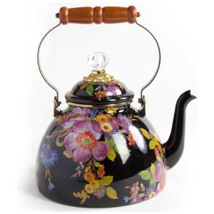 Chaleira de Chá Esmaltada 3 Litros, MacKenzie Childs, Preta