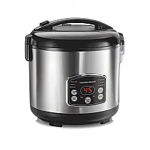 Panela Elétrica de Arroz, 7 L, 700 W, 110 V, HAMILTON BEACH 37548, Prateado