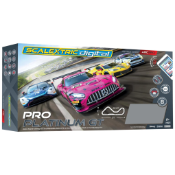 Pista de Corrida Slot Car, Escala 1:34 com 4 Carros de Alta Velocidade e 4 Controle Remoto para Crianças Acima de 4 Anos, Scalextric C1436T