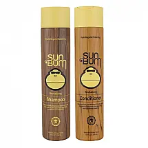 Sun Bum Hair Care Shampoo e Condicionador Revitalizante com Óleo de Coco para Dias de Verão