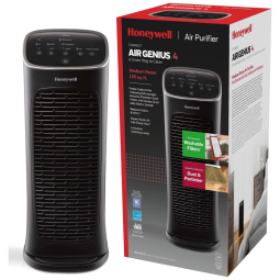 Purificador de Ar para Ambientes até 14m² com Filtro Lavável, 4 Níveis de Limpeza e Tecnologia IFD, 110V, Honeywell HFD280, Preto