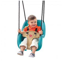 Cadeira de Balanco Infantil Para Ambientes Externos, Estilo Bucket com Cinto de Segurança e Corda Resistente, Para Crianças de 9 Meses a 3