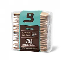 Pacotes de Controle de Umidade Boveda Marrom 75% 60g - Kit com 20 Unidades para Humidores de Charutos