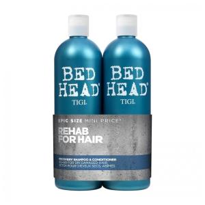 Shampoo e Condicionador Recuperação Antidote para Cabeça Duo Nível 2 de Dano 700ml, TIGI TIG 5861, Azul petróleo