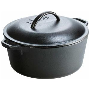 Panela de Ferro Fundido 4L Pré Temperada, com Alça de Metal, LODGE L8DOLKPLT, Verde