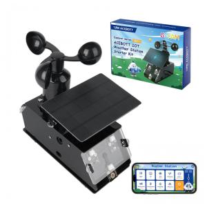 Kit Estação Meteorológica IoT ACEBOTT STEM com 8 Sensores e Painel Solar - Para Idade 12+