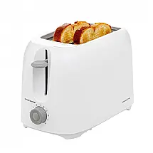 Torradeira Elétrica 2 Fatias com 6 Níveis de Tostagem e Bandeja de Migalhas Removível, 110V 700W, OVENTE TP2210WGY, Branca