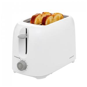Torradeira Elétrica 2 Fatias com 6 Níveis de Tostagem e Bandeja de Migalhas Removível, 110V 700W, OVENTE TP2210WGY, Branca