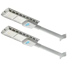 Luminária Solar Externa 12000 Lumens 250W com Controle de Luz, 2 Unidade, ZSD 001, Branco