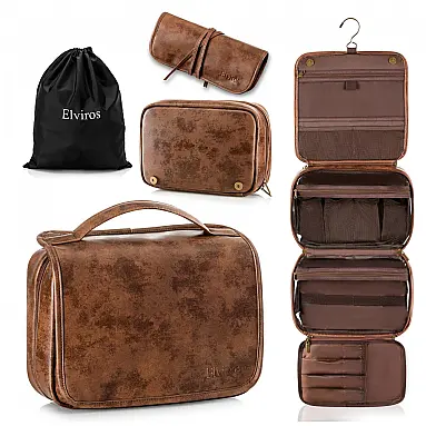 Necessaire Masculina de Couro, 3