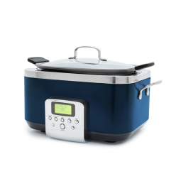 Multi-Cooker GreenPan Elite 8 em 1, 5,7L Programável, Revestimento Cerâmico PFAS Free, Panelas Removíveis, Azul Escuro