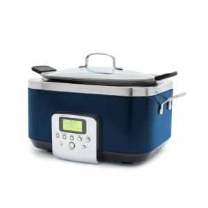 Multi-Cooker GreenPan Elite 8 em 1, 5,7L Programável, Revestimento Cerâmico PFAS Free, Panelas Removíveis, Azul Escuro