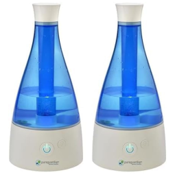 Umidificador Ultrassônico de Névoa Fria 30H de Ação, 1,9 Litros, Cobertura 32m2, 110V, 2 Un, PureGuardian, Branco