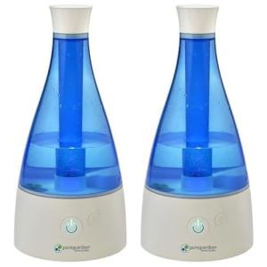 Umidificador Ultrassônico de Névoa Fria 30H de Ação, 1,9 Litros, Cobertura 32m2, 110V, 2 Un, PureGuardian, Branco