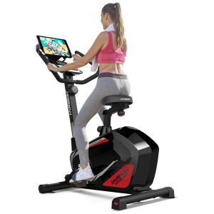 Bicicleta Ergométrica com Suporte para Tablet e Banco Ajustável, HARISON B7, Preto