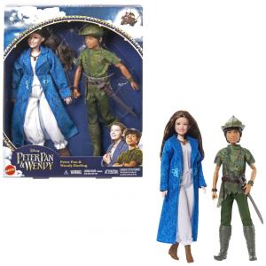 Conjunto de Bonecos da Disney, Inspirado no Filme Clássico de Peter Pan & Wendy para Crianças, Mattel