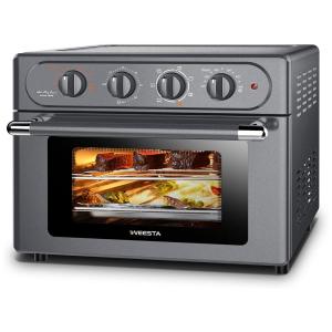 Forno Elétrico de Bancada 7 em 1 com 24 Litros de Capacidade e Função AirFyer, 110V 1500W, WEESTA