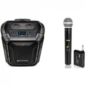 Caixa de Som ECOXGEAR GDI EXBLD810, Prova DÁgua, Portátil, Bluetooth, 100W, Preto 110V