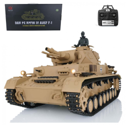 Tanque de Guerra TOUCAN RC HOBBY 3858 com Controle Remoto, Escala 116, Marrom
