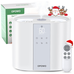 Umidificador 5,5L com Controle Remoto, Autonomia de 55H, Difusor de Óleo e Temporizador para Ambientes até 46m2, 110V, OPOWO HU-055