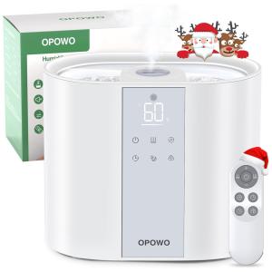 Umidificador 5,5L com Controle Remoto, Autonomia de 55H, Difusor de Óleo e Temporizador para Ambientes até 46m2, 110V, OPOWO HU-055