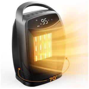 Aquecedor Portátil de Cerâmica GiveBest, 1500W/750W, Termostato Ajustável, Proteção Contra Superaquecimento, para Quarto e Escritório