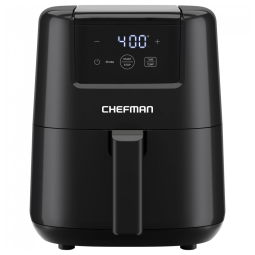 Fritadeira Air Fryer CHEFMAN 1,89L Digital Compacta, com cesto antiaderente e lavável, timer digital e lembrete para agitar